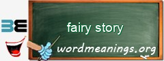 WordMeaning blackboard for fairy story